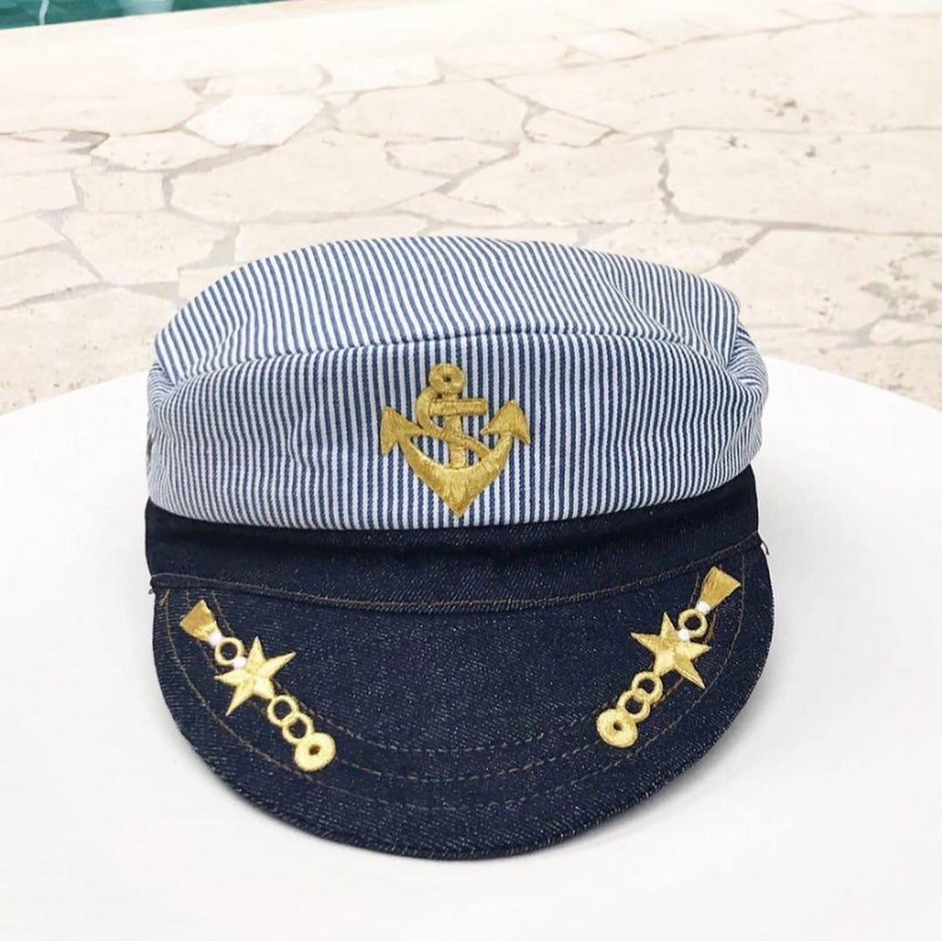 Sailor Stripe Captain Hat